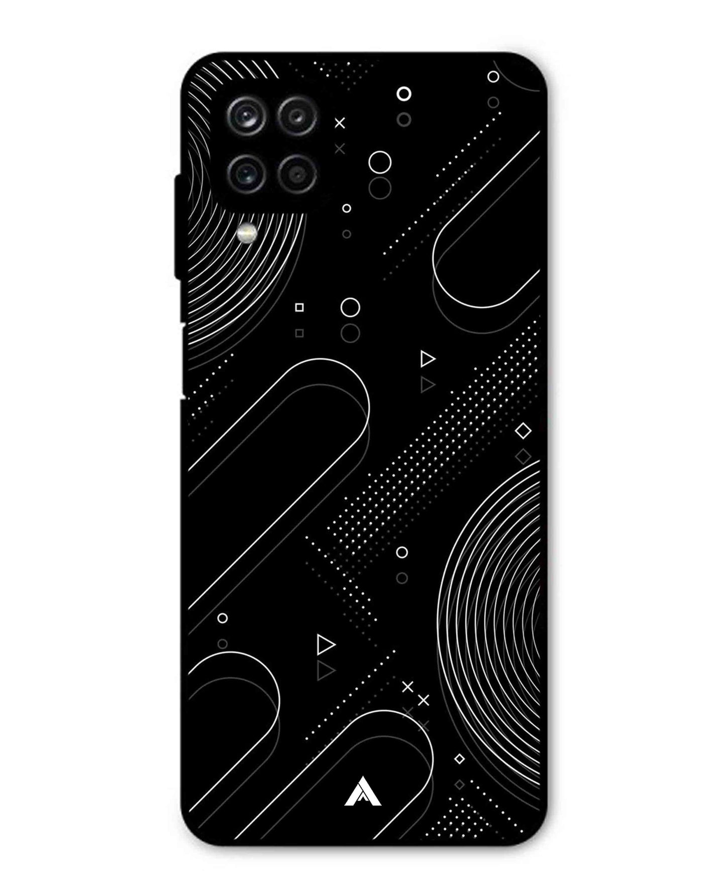 Stripe Pattern 17 Metal Back Cover Phone Case for Samsung Galaxy M12