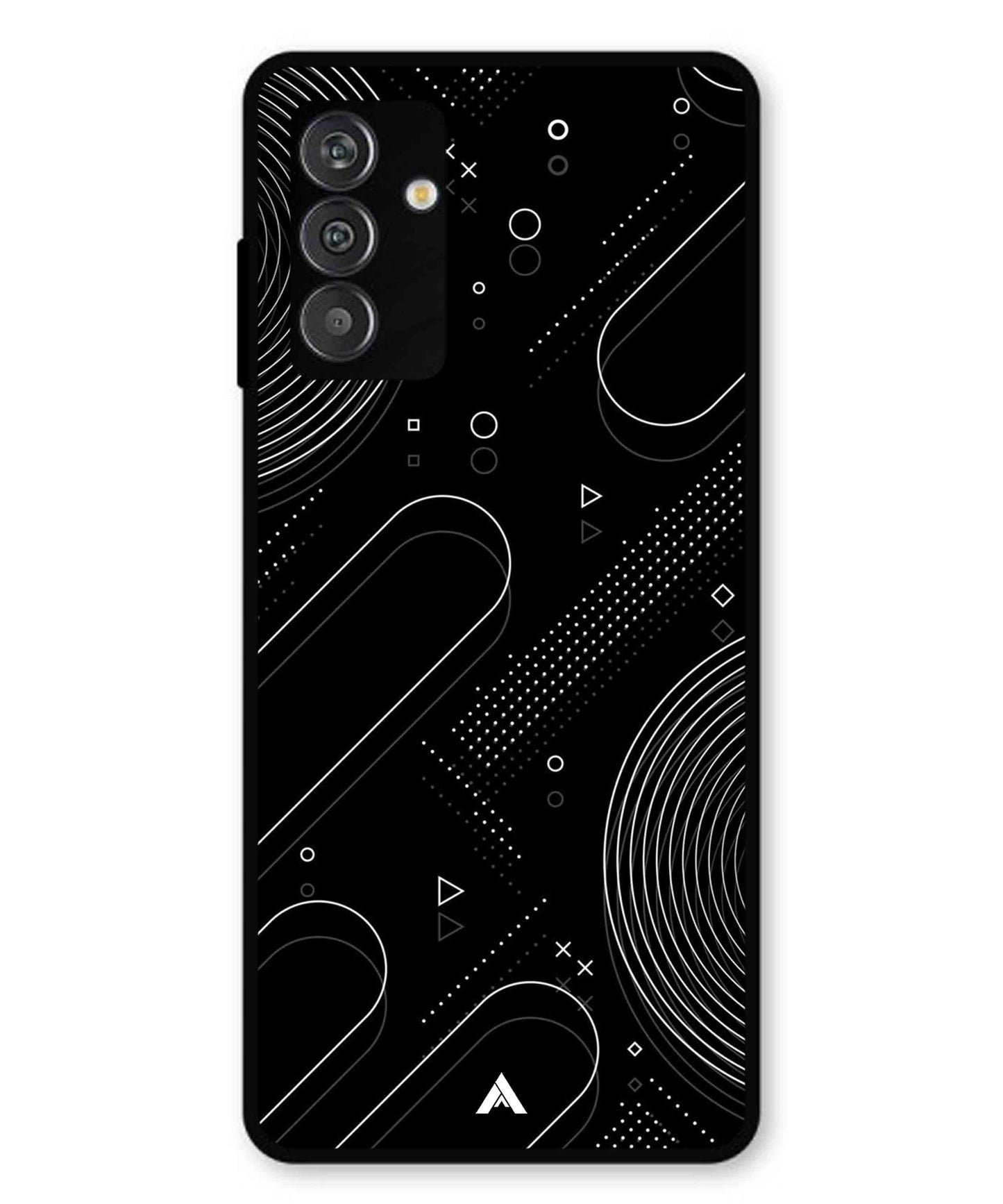 Stripe Pattern 17 Metal Back Cover Phone Case for Samsung Galaxy M14