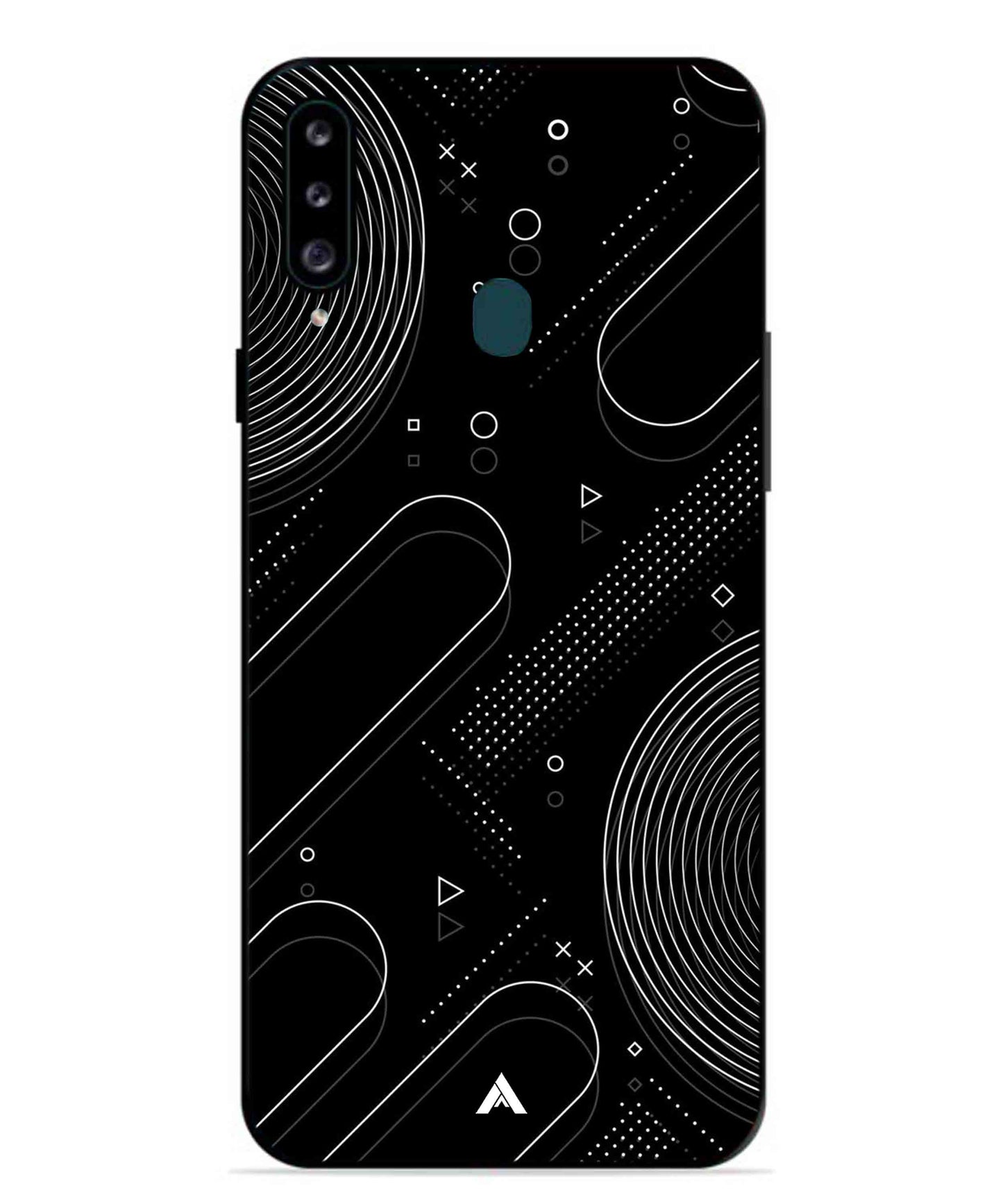 Stripe Pattern 17 Metal Back Cover Phone Case for Samsung Galaxy M30