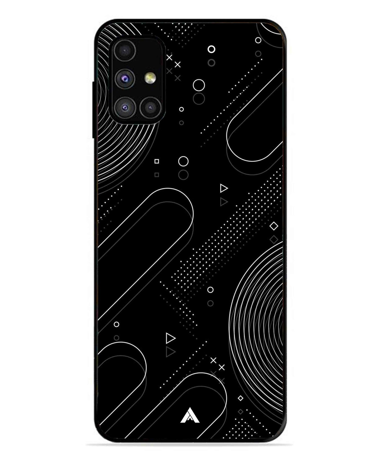 Stripe Pattern 17 Metal Back Cover Phone Case for Samsung Galaxy M31s