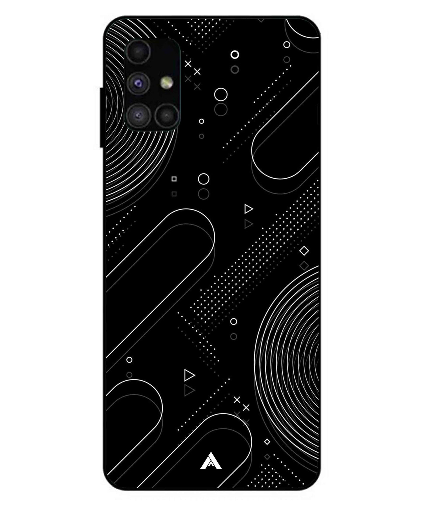 Stripe Pattern 17 Metal Back Cover Phone Case for Samsung Galaxy M51