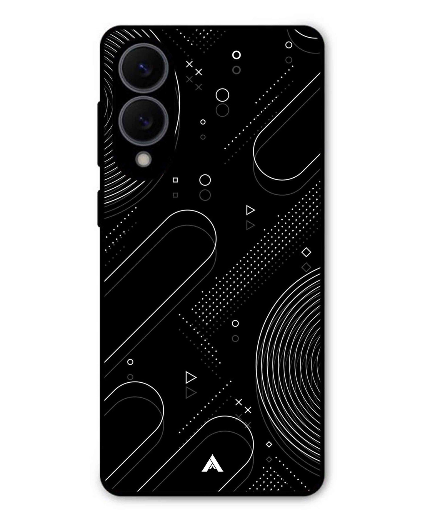 Stripe Pattern 17 Metal Back Cover Phone Case for Samsung Galaxy S25 Edge