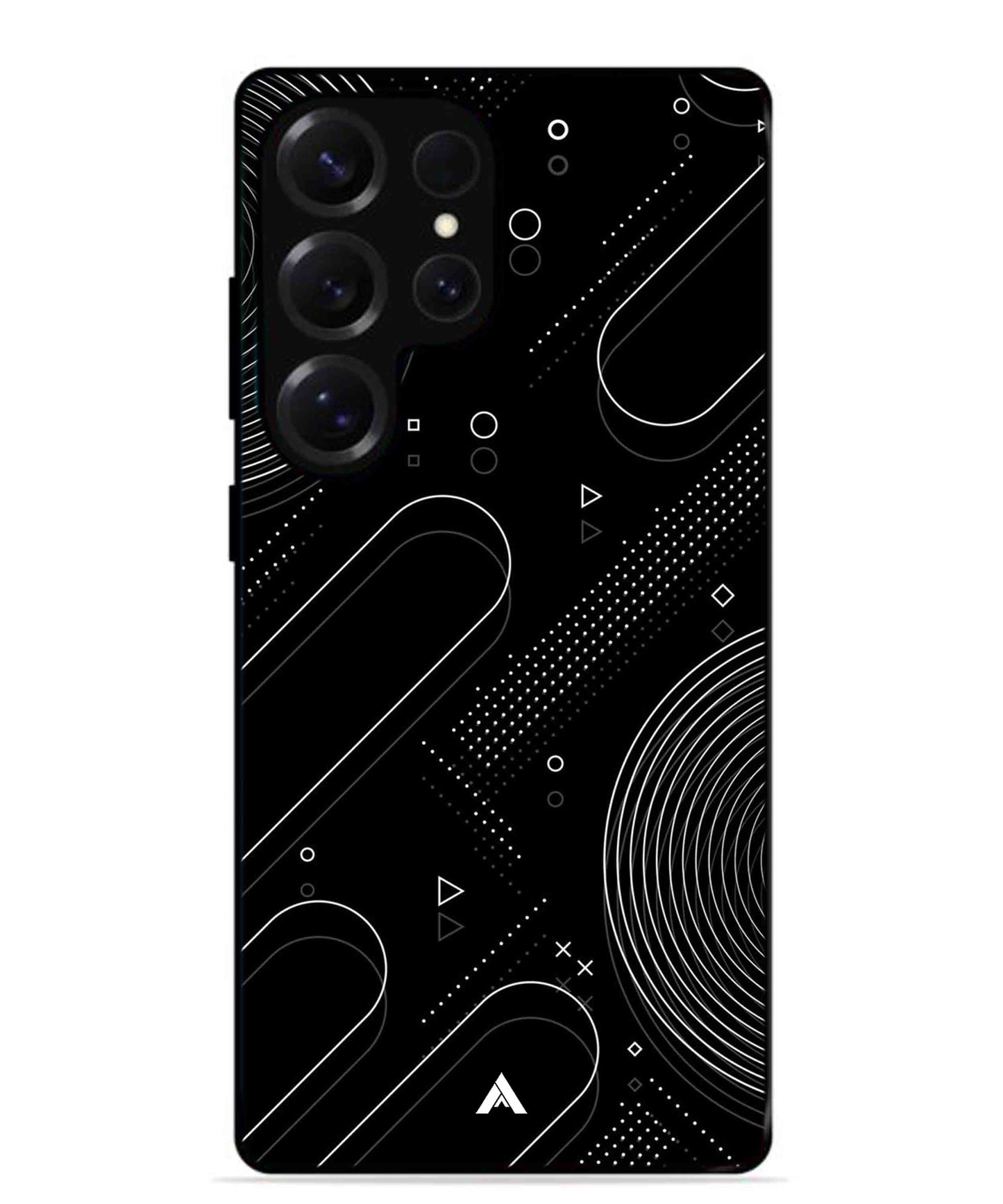 Stripe Pattern 17 Metal Back Cover Phone Case for Samsung Galaxy S25 Ultra