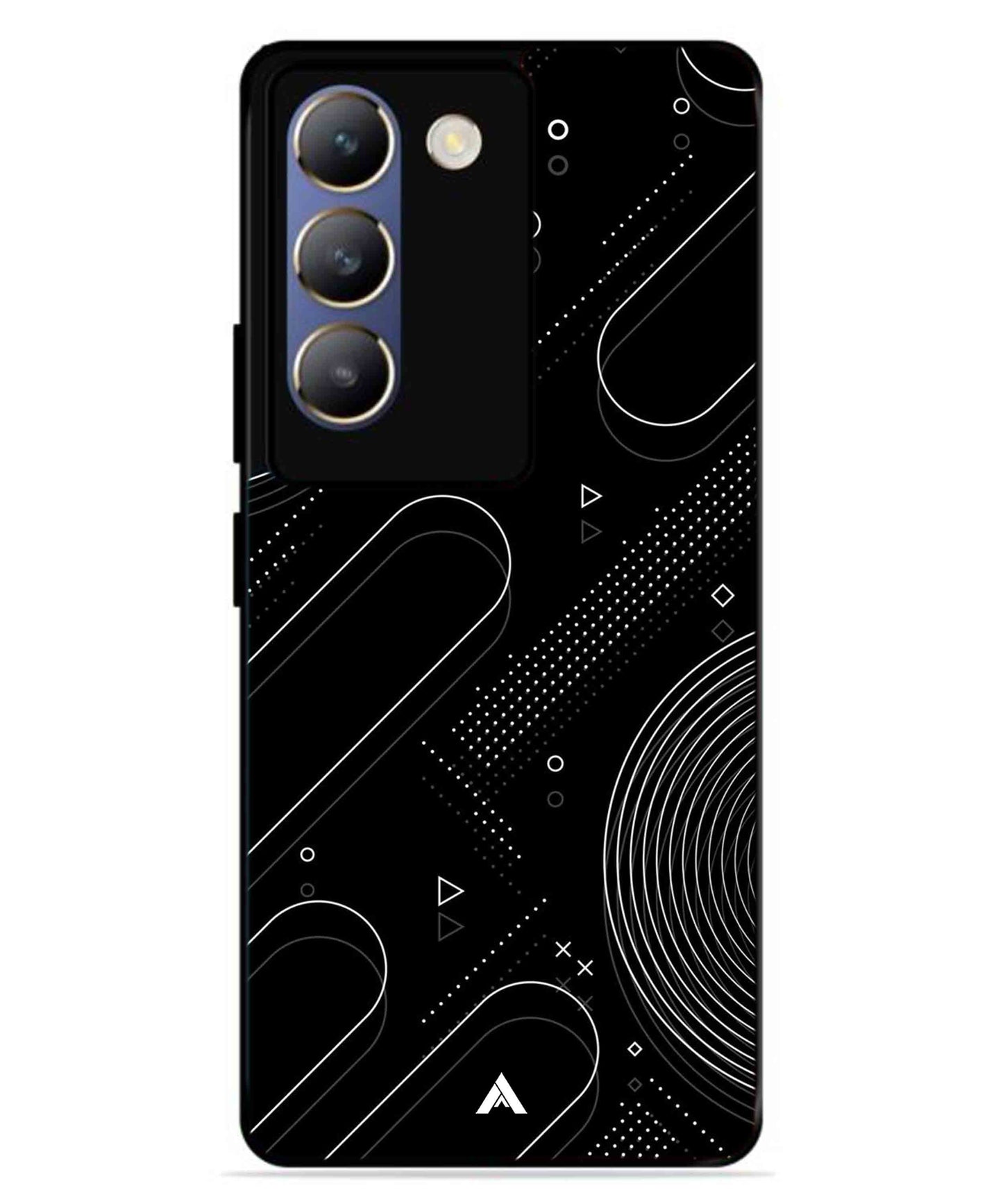 Stripe Pattern 17 Metal Back Cover Phone Case for Vivo T3