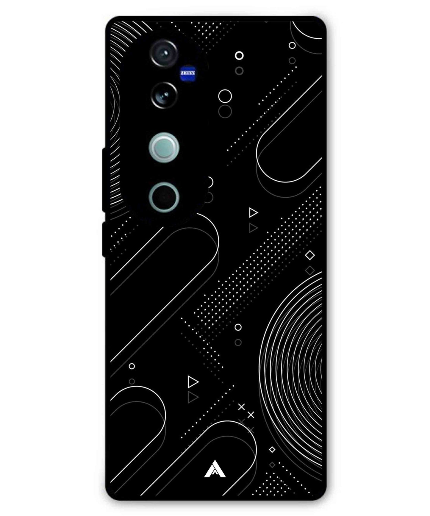 Stripe Pattern 17 Metal Back Cover Phone Case for Vivo T3 Ultra