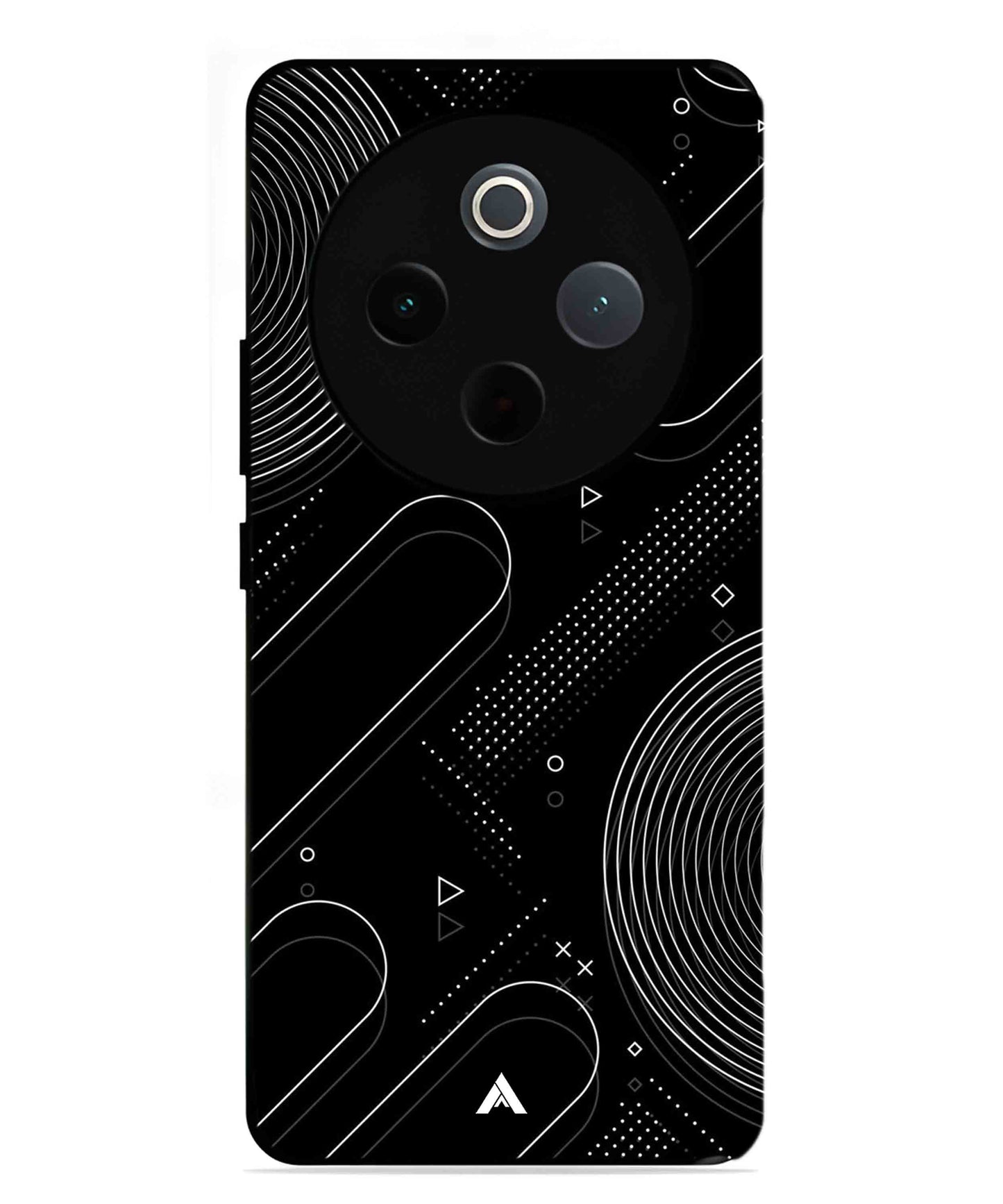 Stripe Pattern 17 Metal Back Cover Phone Case for Vivo T4