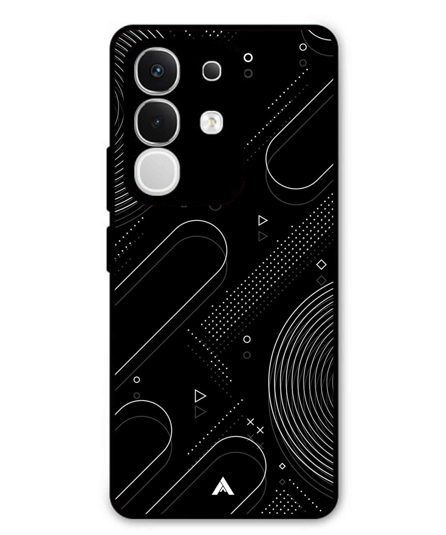 Stripe Pattern 17 Metal Back Cover Phone Case for Vivo T4X