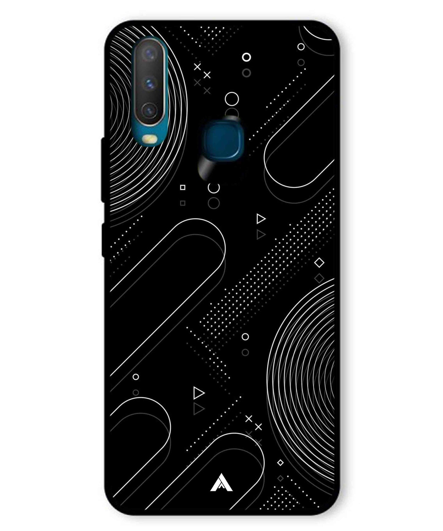Stripe Pattern 17 Metal Back Cover Phone Case for Vivo Y12