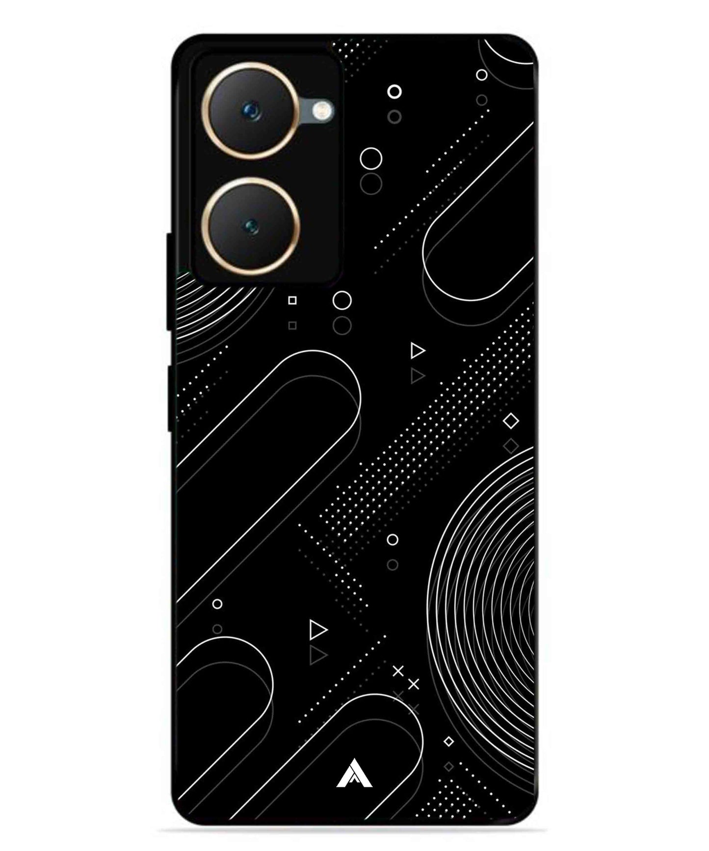 Stripe Pattern 17 Metal Back Cover Phone Case for Vivo Y18e