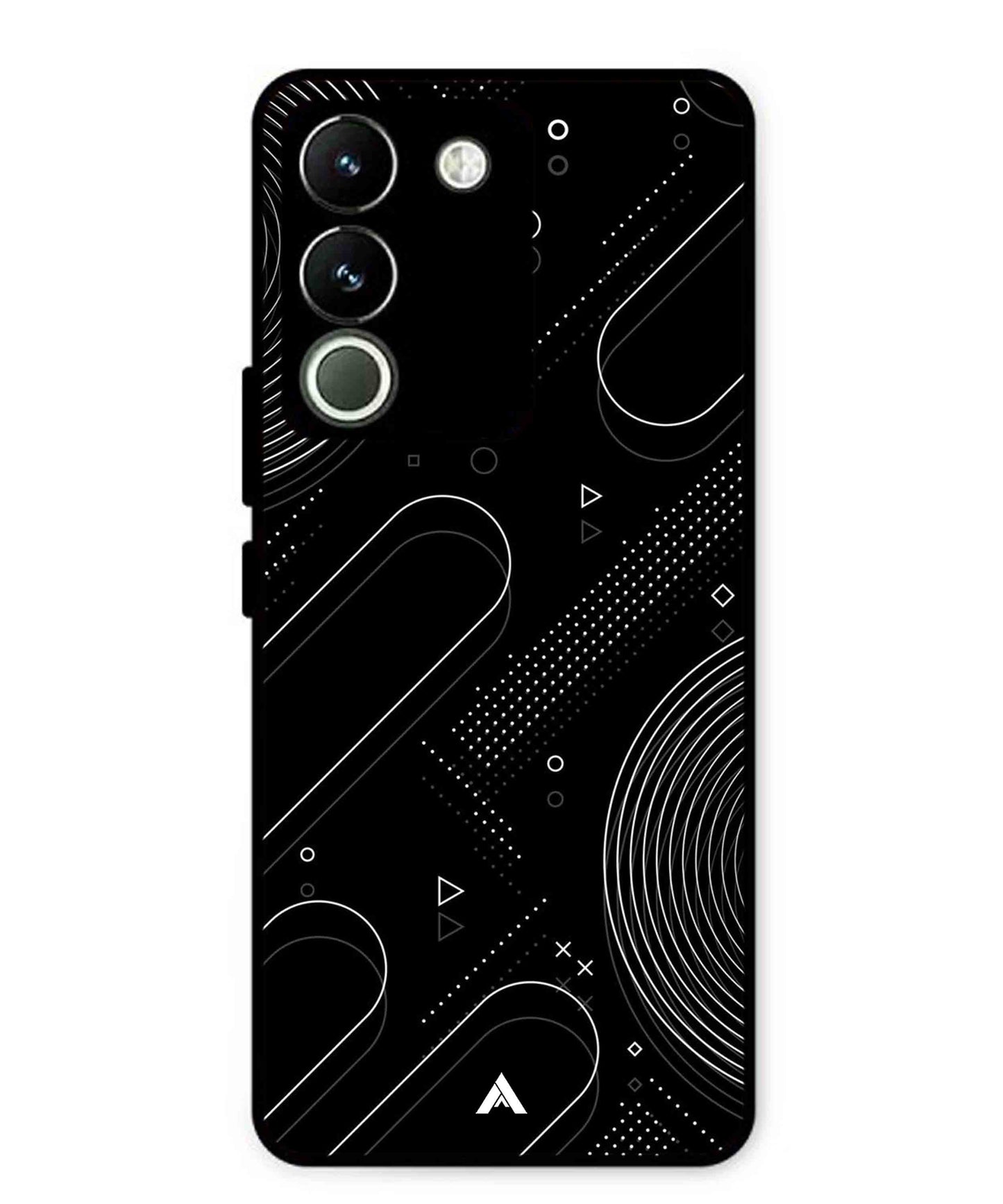 Stripe Pattern 17 Metal Back Cover Phone Case for Vivo Y200