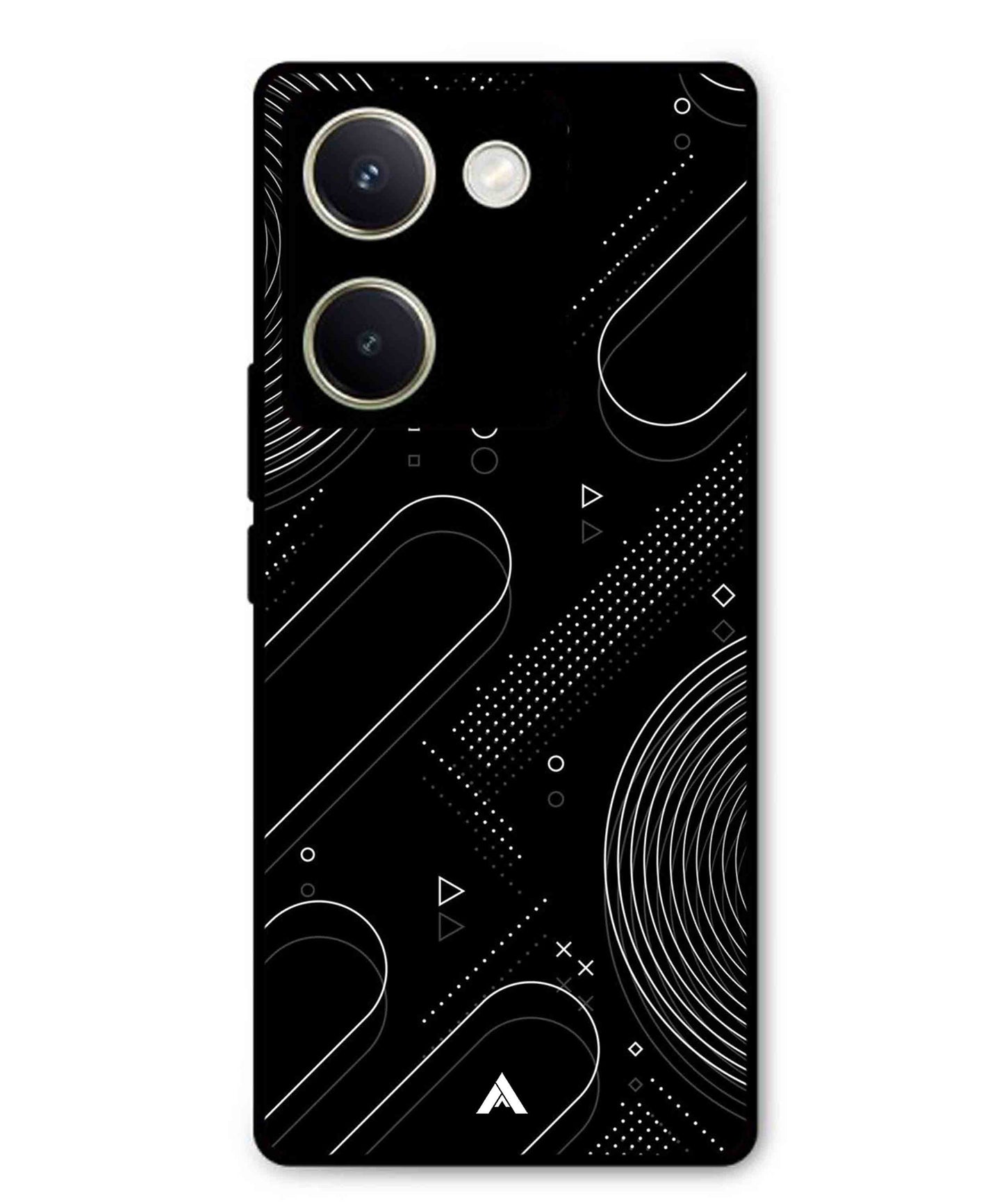 Stripe Pattern 17 Metal Back Cover Phone Case for Vivo Y200 Pro