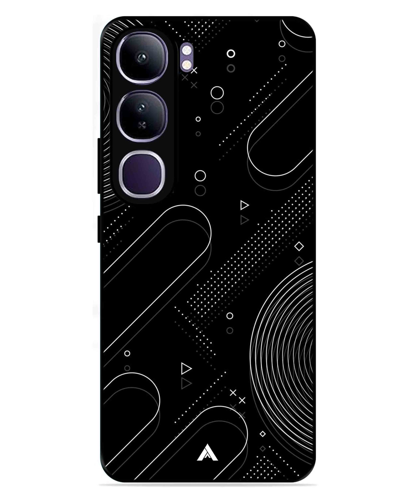Stripe Pattern 17 Metal Back Cover Phone Case for Vivo Y300