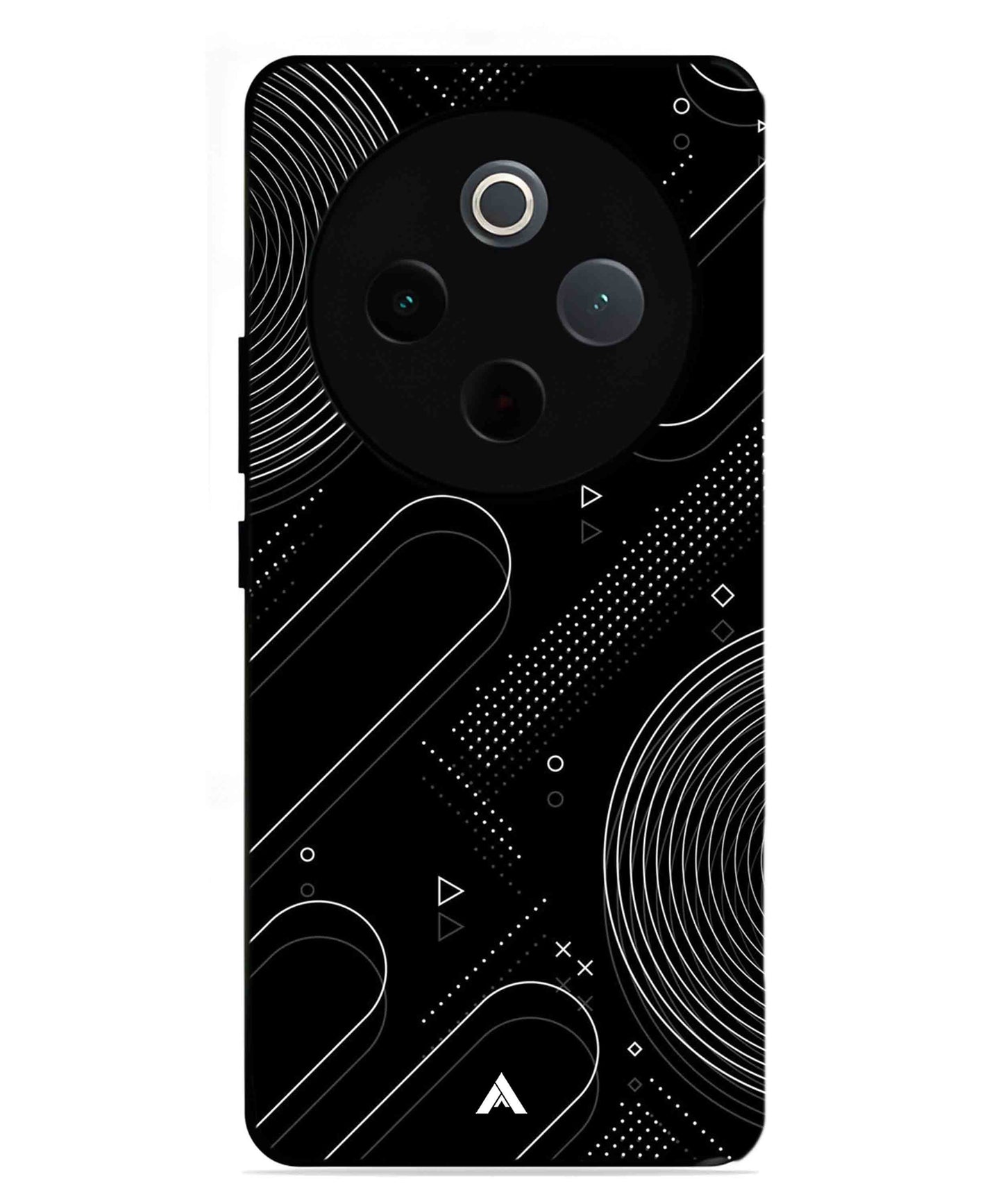 Stripe Pattern 17 Metal Back Cover Phone Case for Vivo Y300 Pro