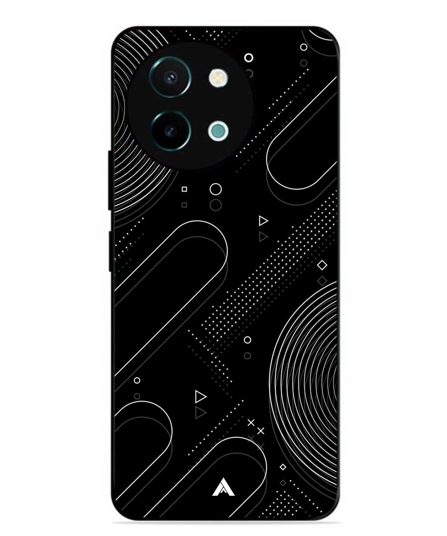 Stripe Pattern 17 Metal Back Cover Phone Case for Vivo Y58