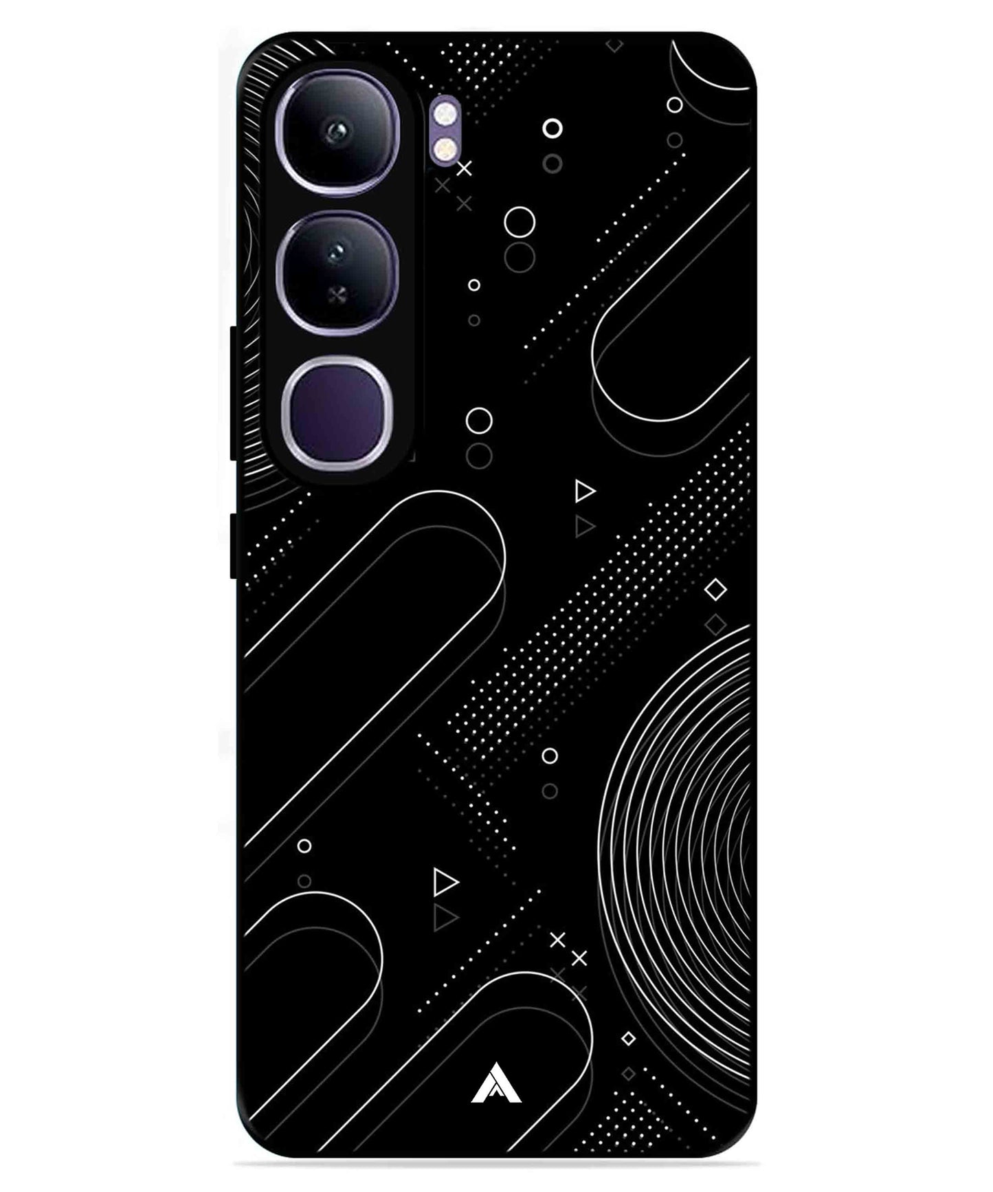 Stripe Pattern 17 Metal Back Cover Phone Case for Vivo v40 Lite