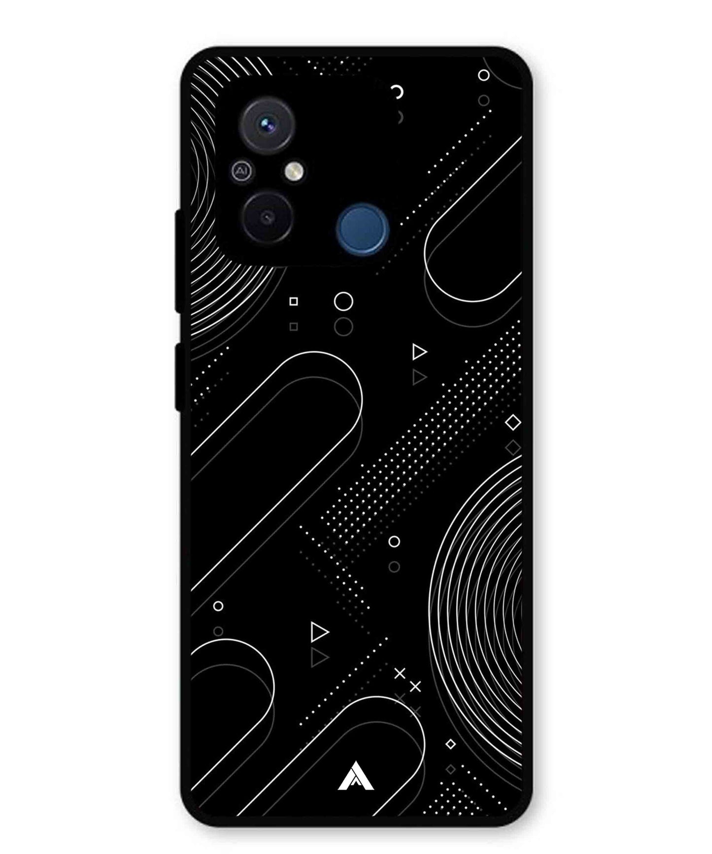 Stripe Pattern 17 Metal Back Cover Phone Case for Xiaomi Redmi 12C