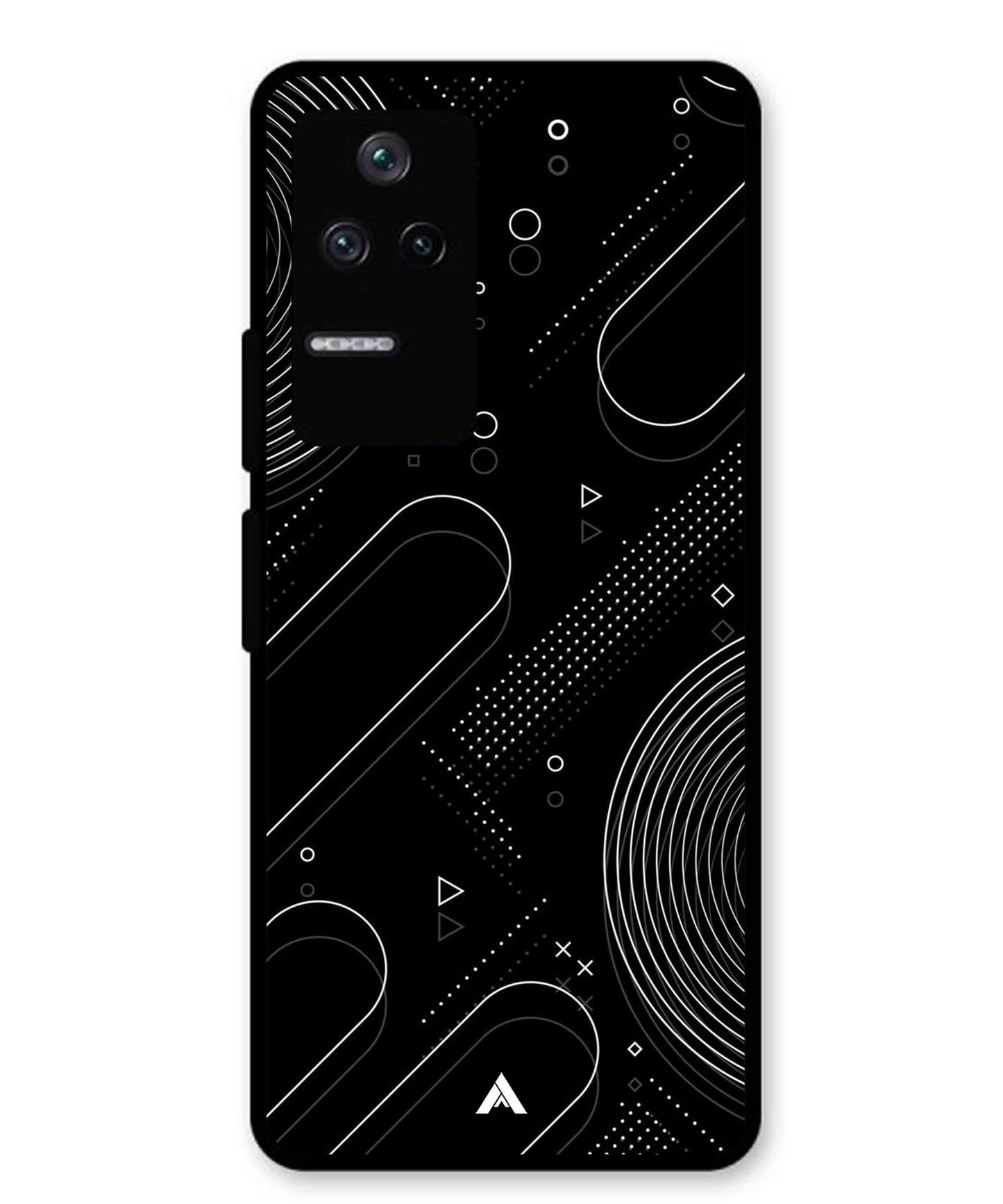 Stripe Pattern 17 Metal Back Cover Phone Case for Xiaomi Redmi K40s