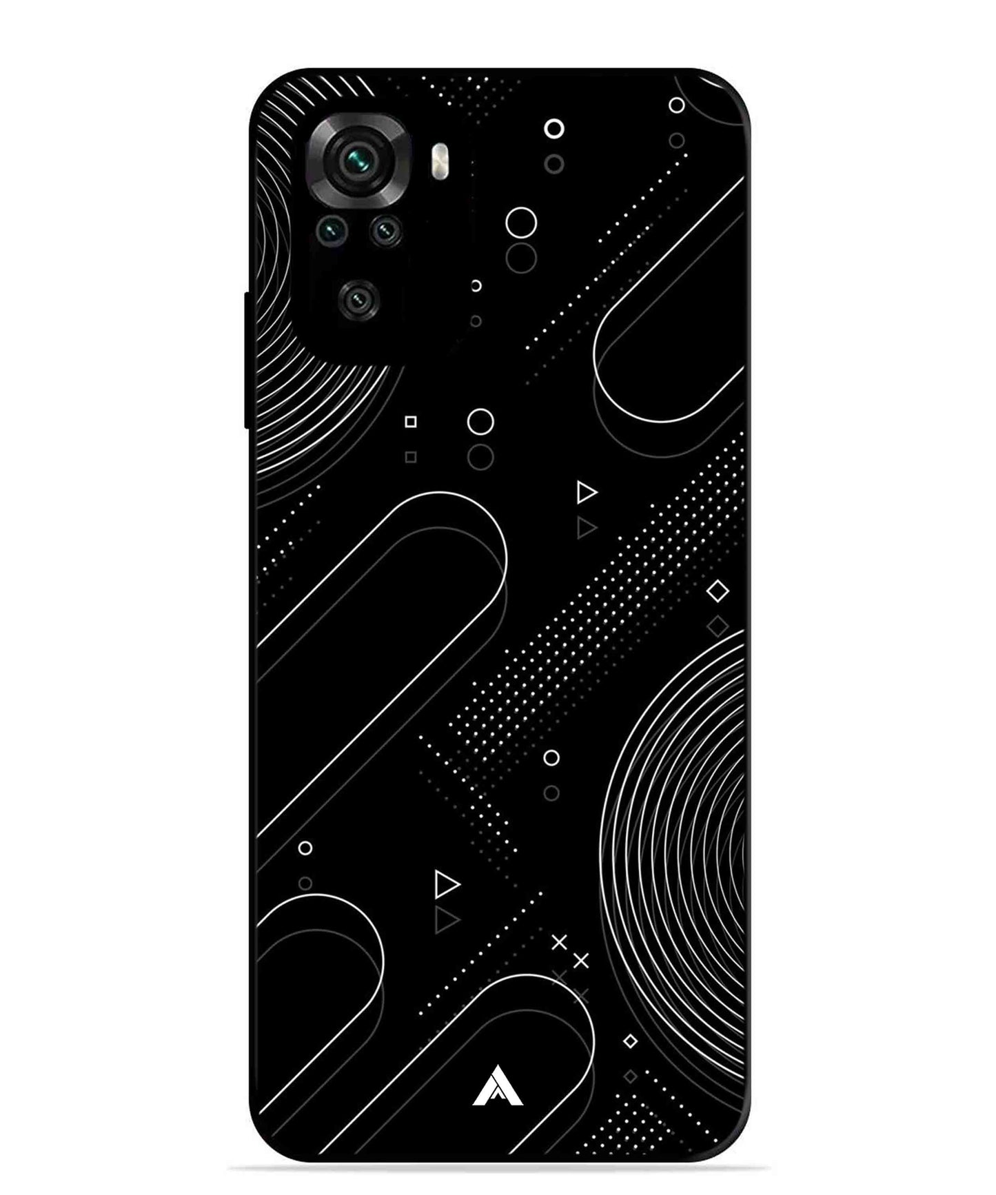 Stripe Pattern 17 Metal Back Cover Phone Case for Xiaomi Redmi Note 10S