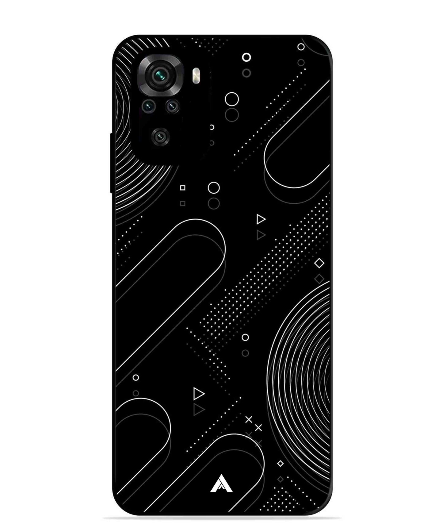 Stripe Pattern 17 Metal Back Cover Phone Case for Xiaomi Redmi Note 11SE