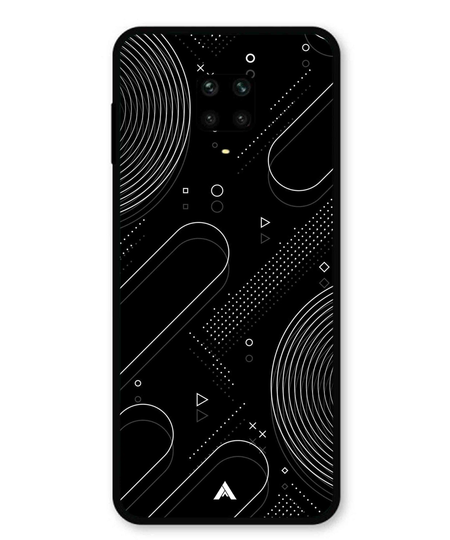 Stripe Pattern 17 Metal Back Cover Phone Case for Xiaomi Redmi Note 9 Pro Max