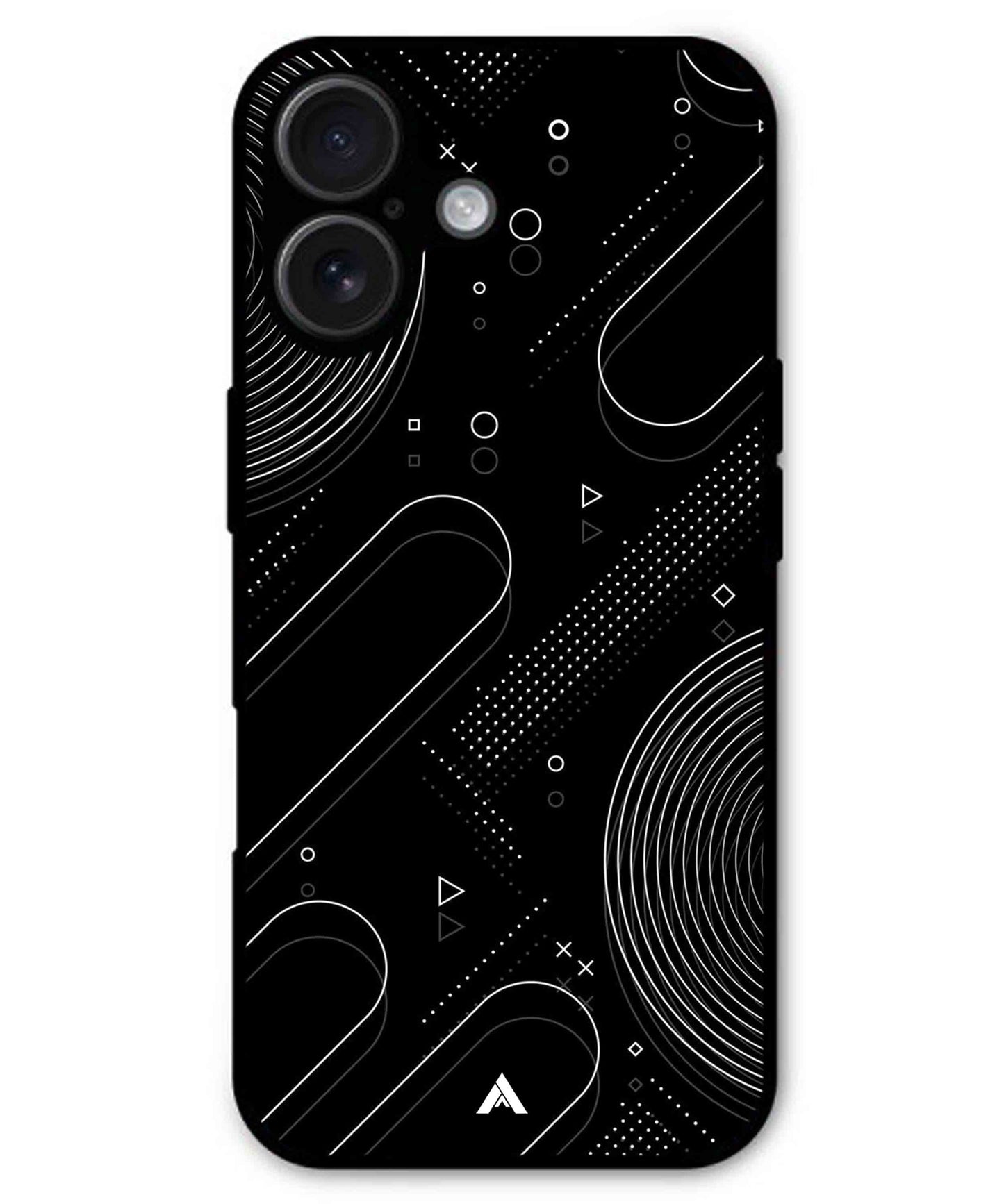 Stripe Pattern 17 Metal Back Cover Phone Case for iPhone 16