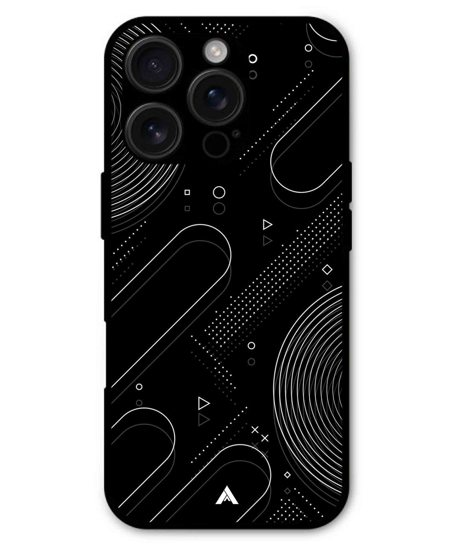 Stripe Pattern 17 Metal Back Cover Phone Case for iPhone 16 ProMax