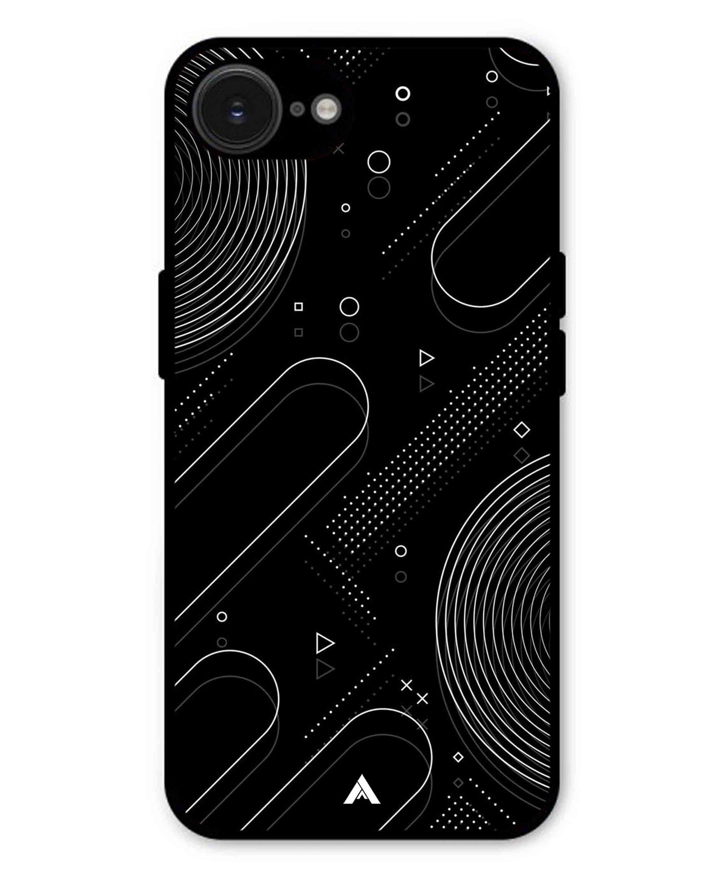 Stripe Pattern 17 Metal Back Cover Phone Case for iPhone 16e