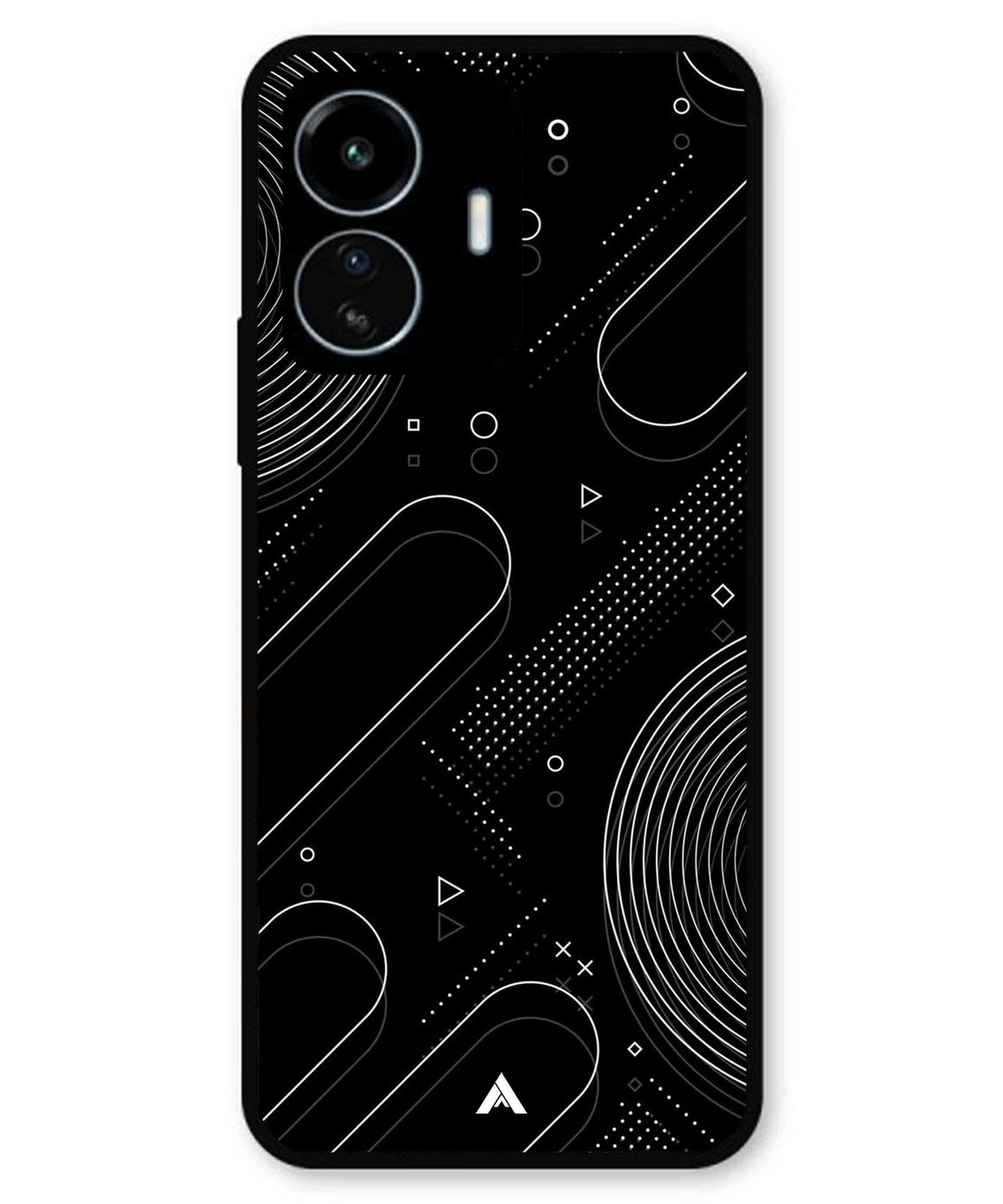 Stripe Pattern 17 Metal Back Cover Phone Case for iQOO Z6 Lite