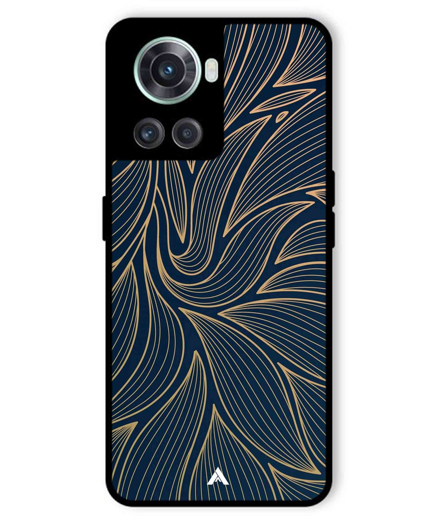 Stripe Pattern 18 Metal Back Cover Phone Case for Oneplus 10R