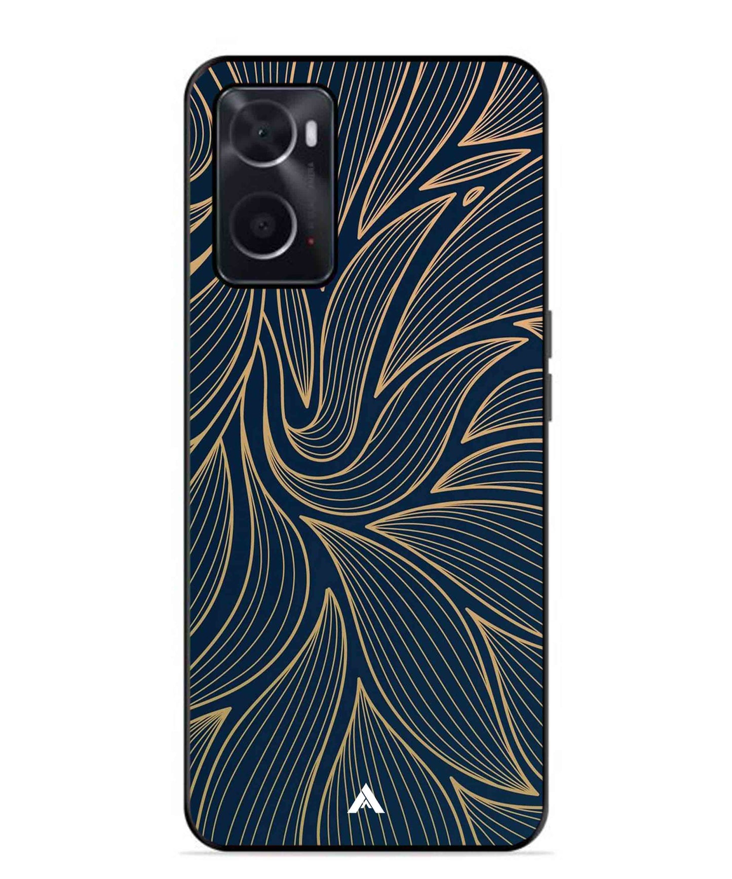 Stripe Pattern 18 Metal Back Cover Phone Case for Oppo A36