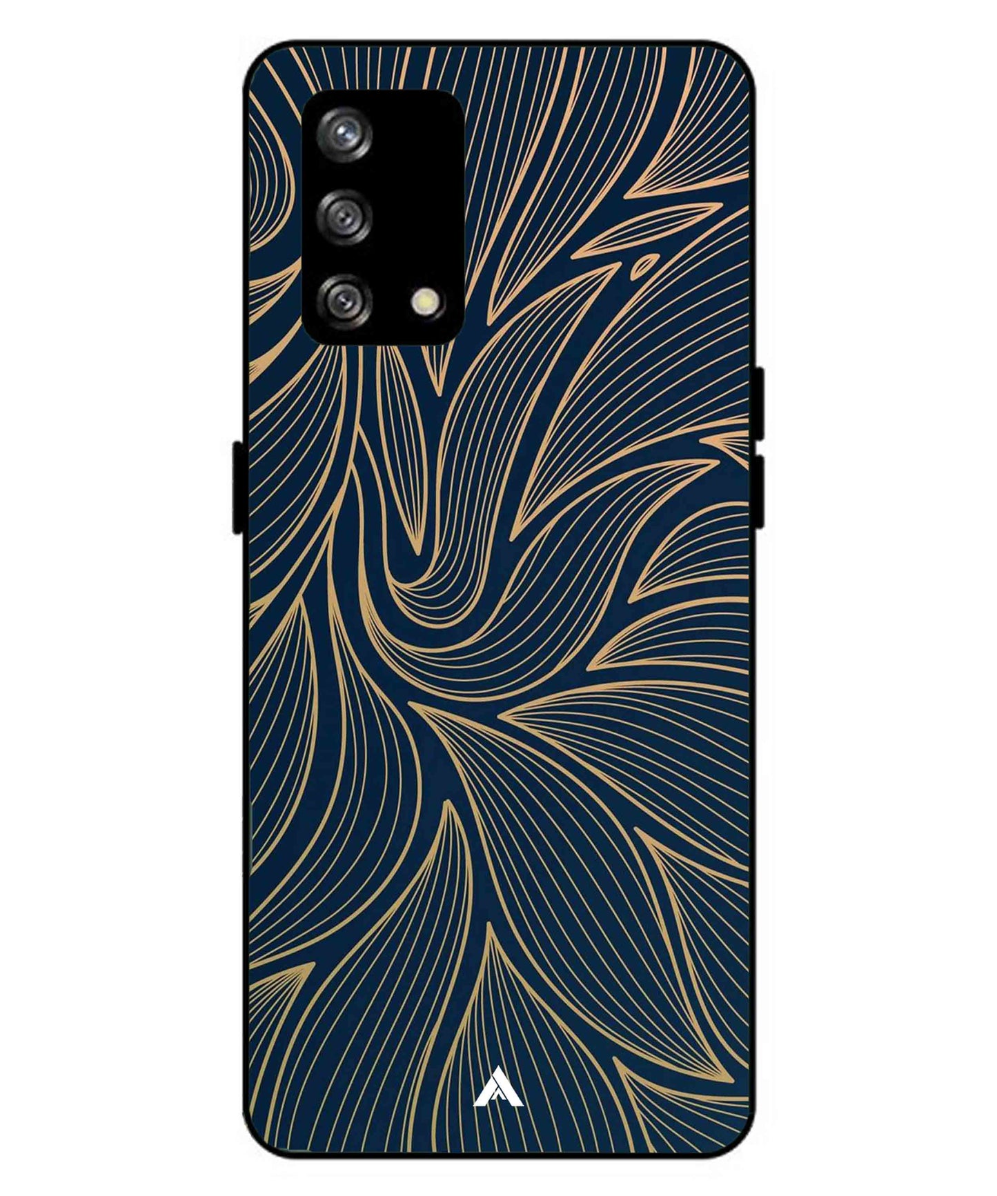Stripe Pattern 18 Metal Back Cover Phone Case for Oppo A93