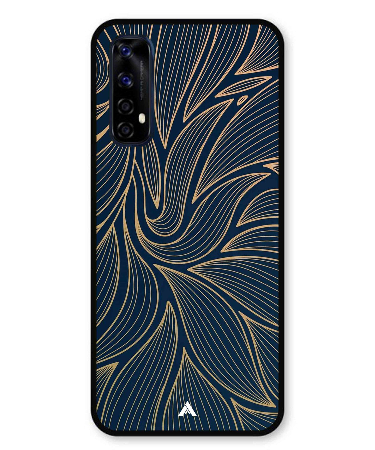 Stripe Pattern 18 Metal Back Cover Phone Case for Realme 7