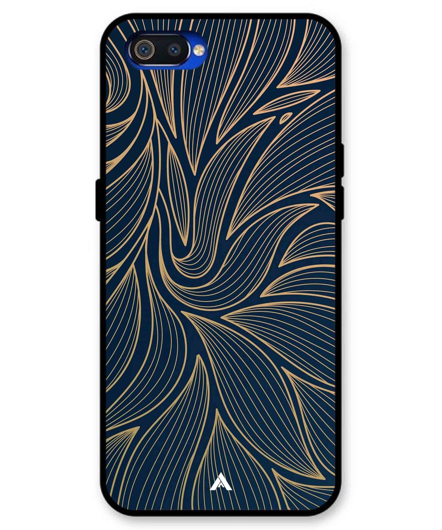 Stripe Pattern 18 Metal Back Cover Phone Case for Realme C2