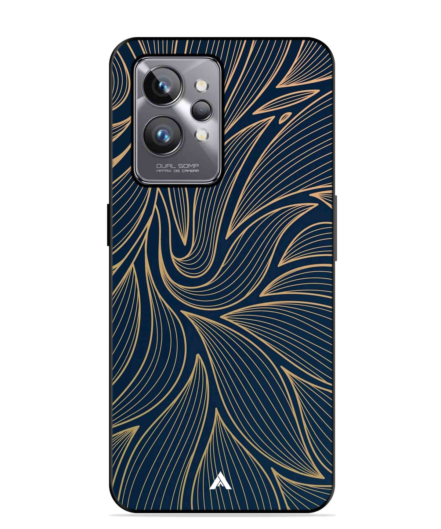 Stripe Pattern 18 Metal Back Cover Phone Case for Realme GT 2 Pro