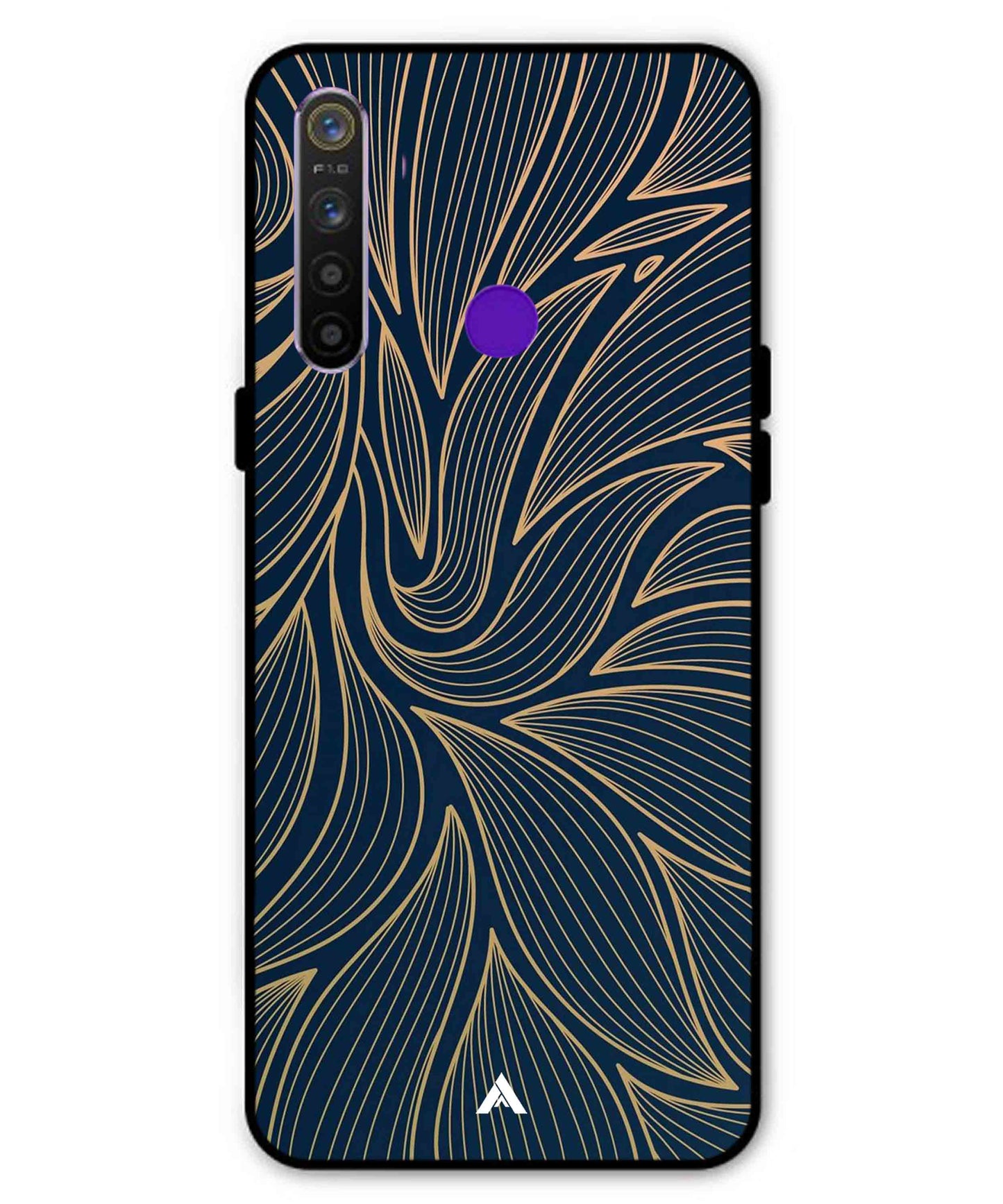 Stripe Pattern 18 Metal Back Cover Phone Case for Realme Narzo 10