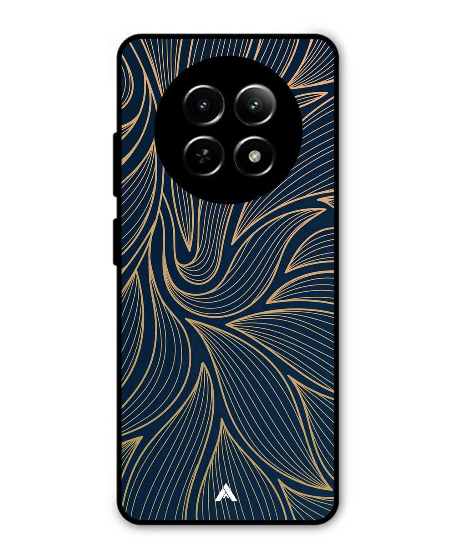 Stripe Pattern 18 Metal Back Cover Phone Case for Realme Narzo N65