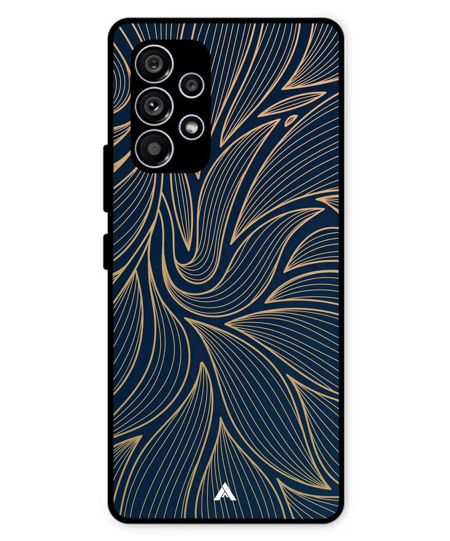 Stripe Pattern 18 Metal Back Cover Phone Case for Samsung Galaxy A53