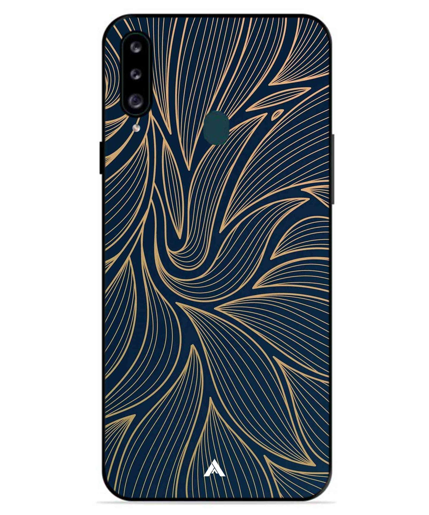 Stripe Pattern 18 Metal Back Cover Phone Case for Samsung Galaxy A70s