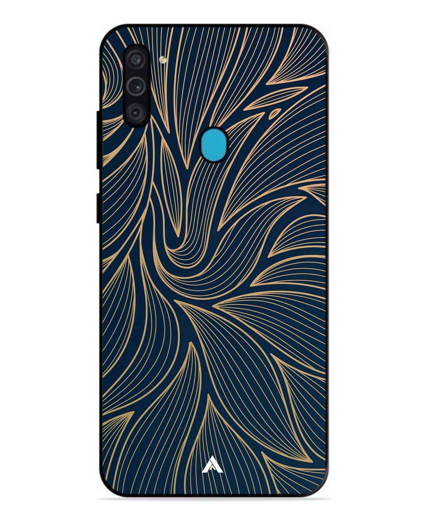 Stripe Pattern 18 Metal Back Cover Phone Case for Samsung Galaxy F11