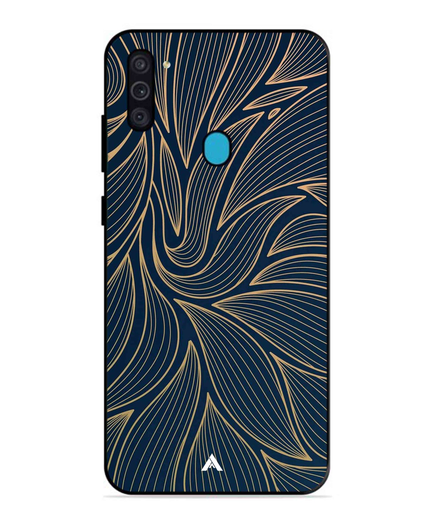 Stripe Pattern 18 Metal Back Cover Phone Case for Samsung Galaxy M11