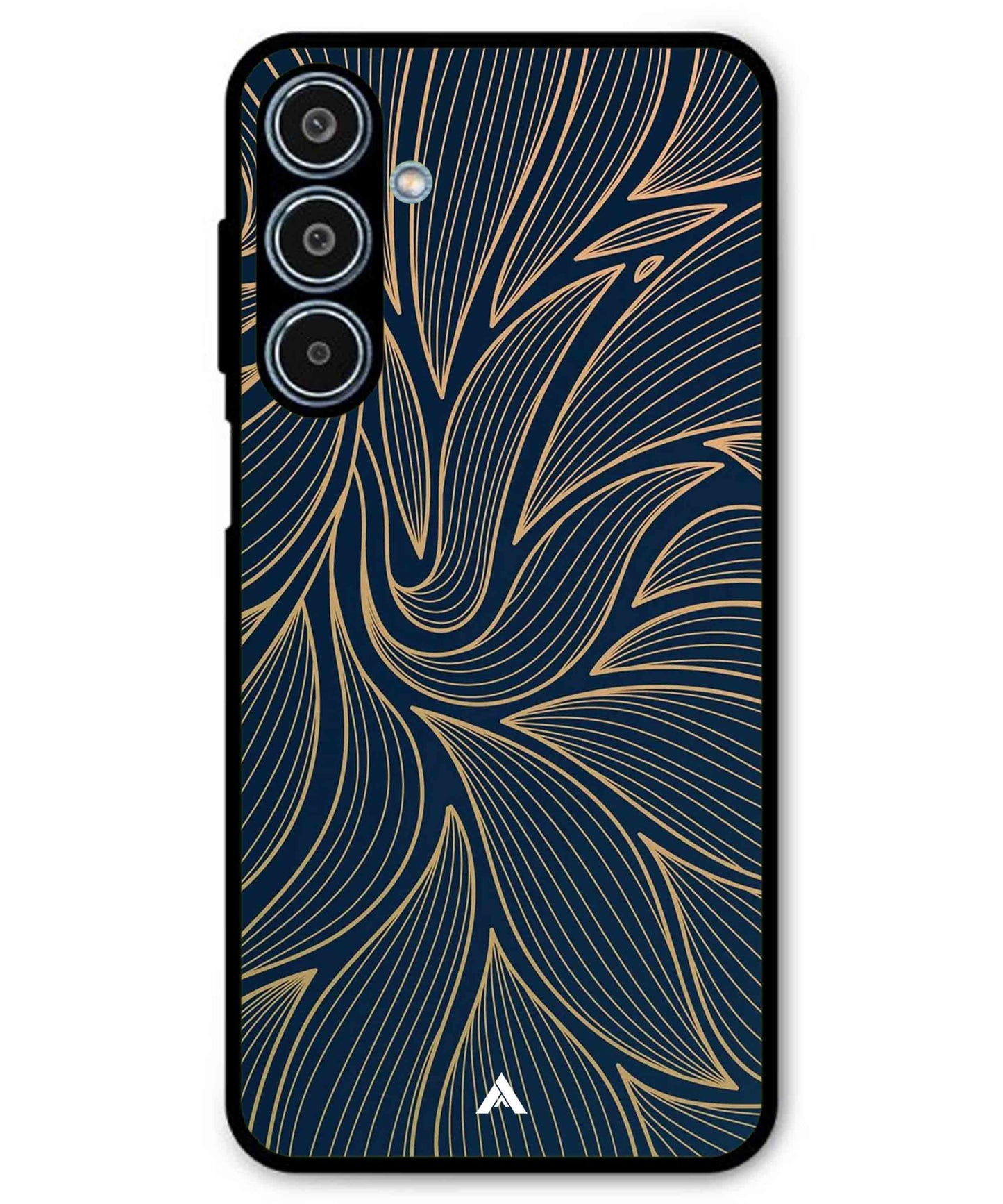 Stripe Pattern 18 Metal Back Cover Phone Case for Samsung Galaxy M35