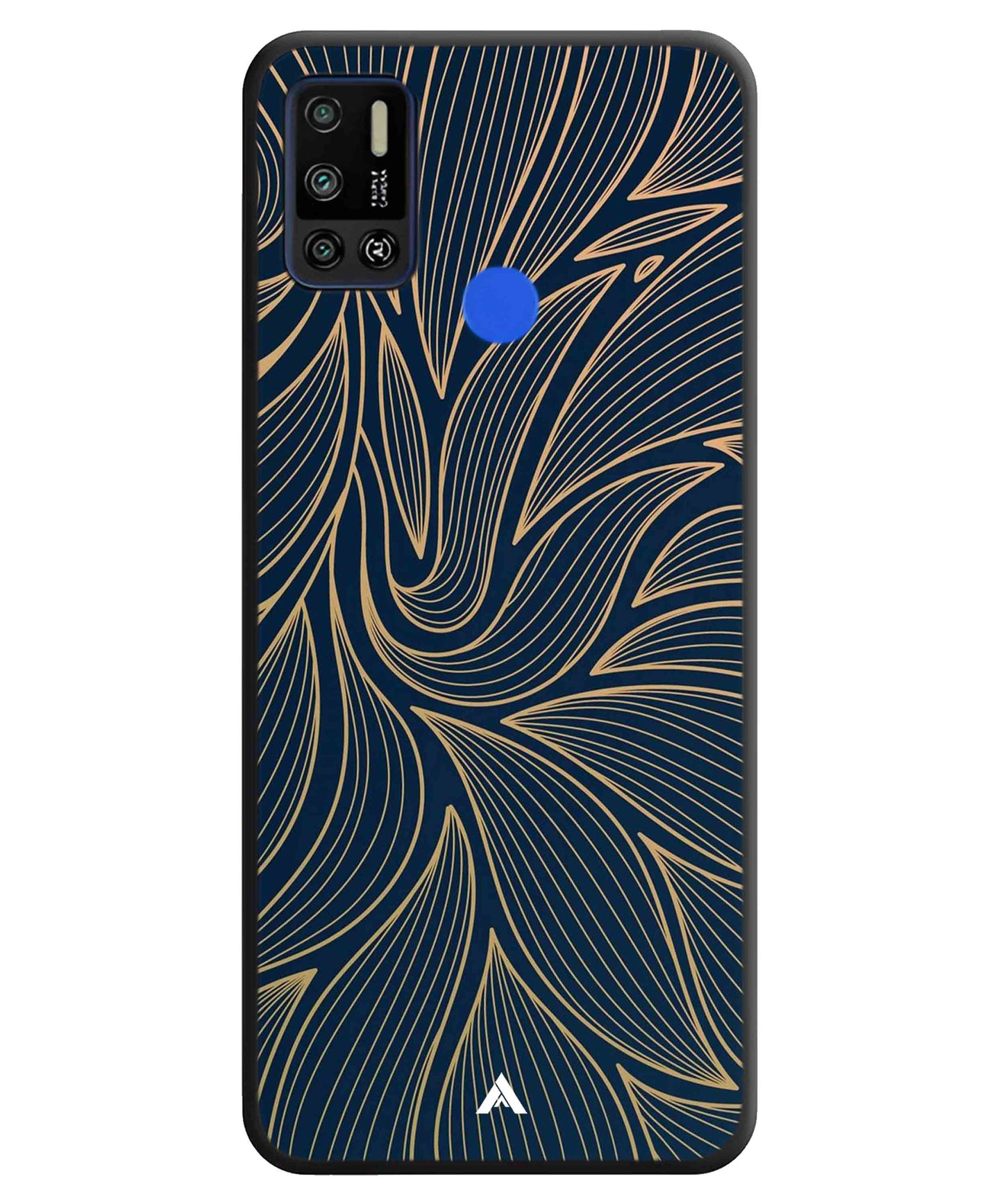 Stripe Pattern 18 Metal Back Cover Phone Case for Tecno Spark 6 Air