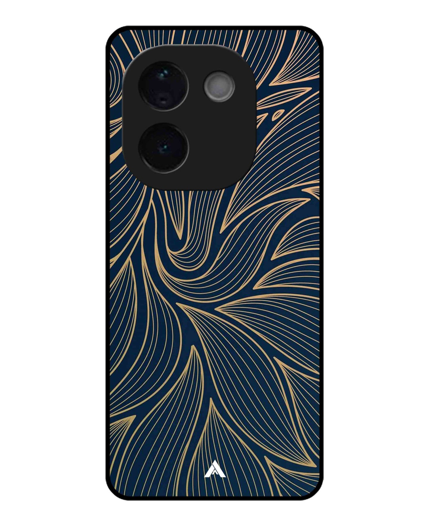 Stripe Pattern 18 Metal Back Cover Phone Case for Vivo T3 Pro