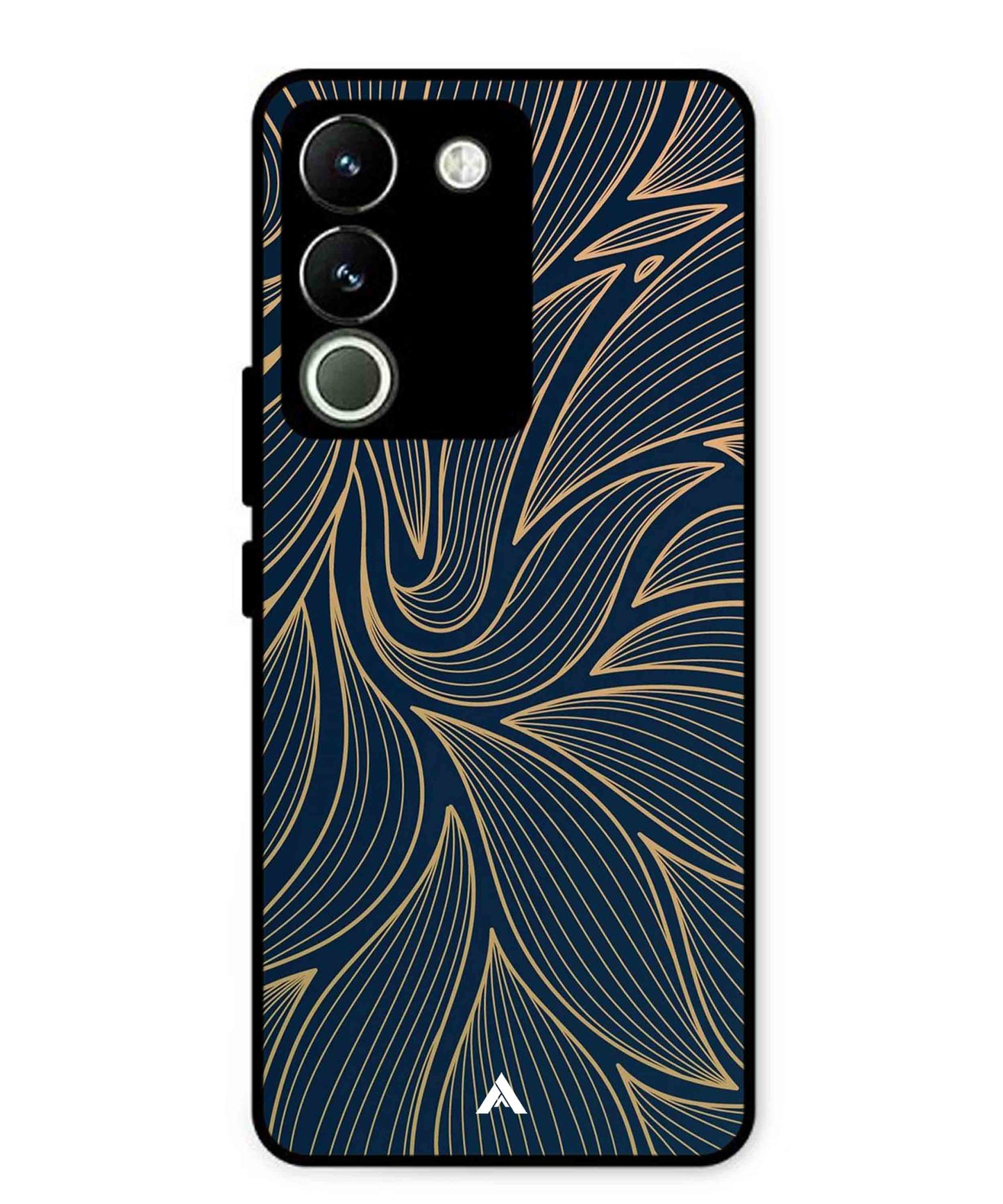 Stripe Pattern 18 Metal Back Cover Phone Case for Vivo Y200