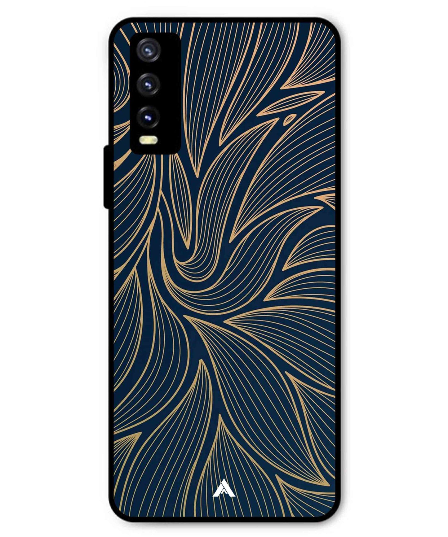 Stripe Pattern 18 Metal Back Cover Phone Case for Vivo Y20a