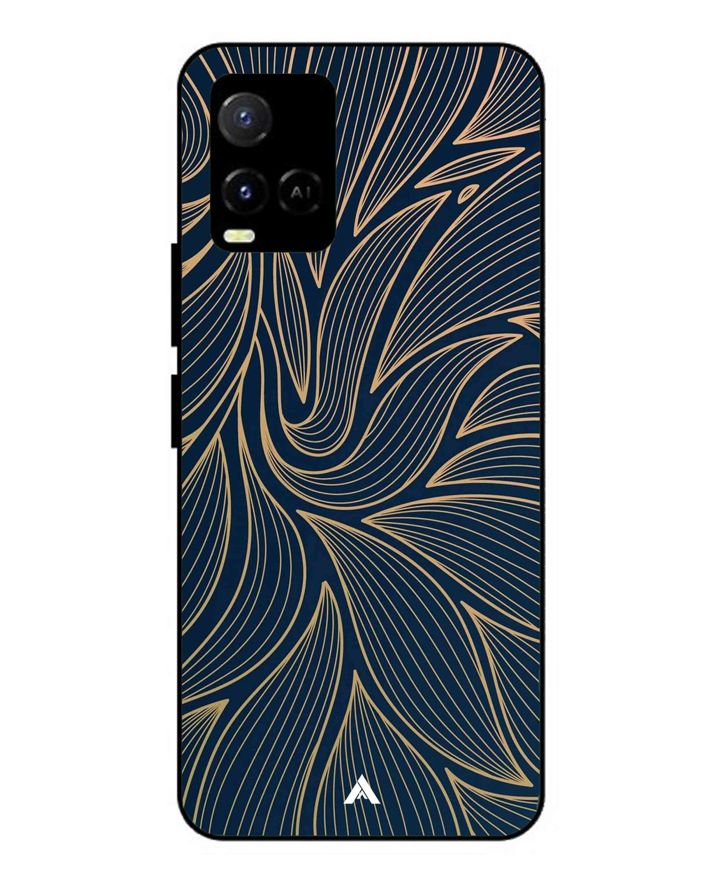 Stripe Pattern 18 Metal Back Cover Phone Case for Vivo Y21