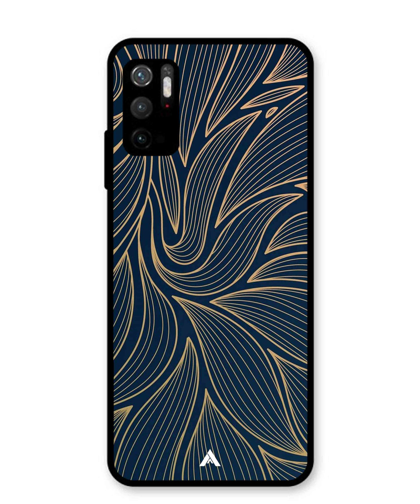 Stripe Pattern 18 Metal Back Cover Phone Case for Xiaomi Redmi Note 10T