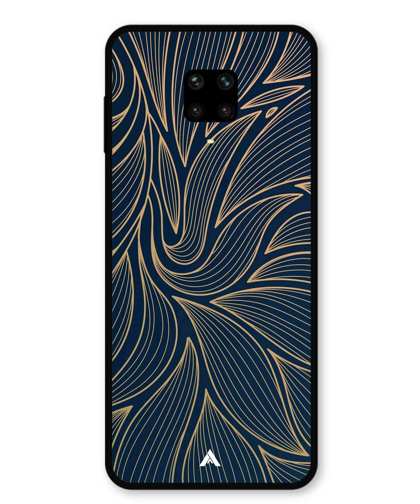Stripe Pattern 18 Metal Back Cover Phone Case for Xiaomi Redmi Note 9 Pro Max