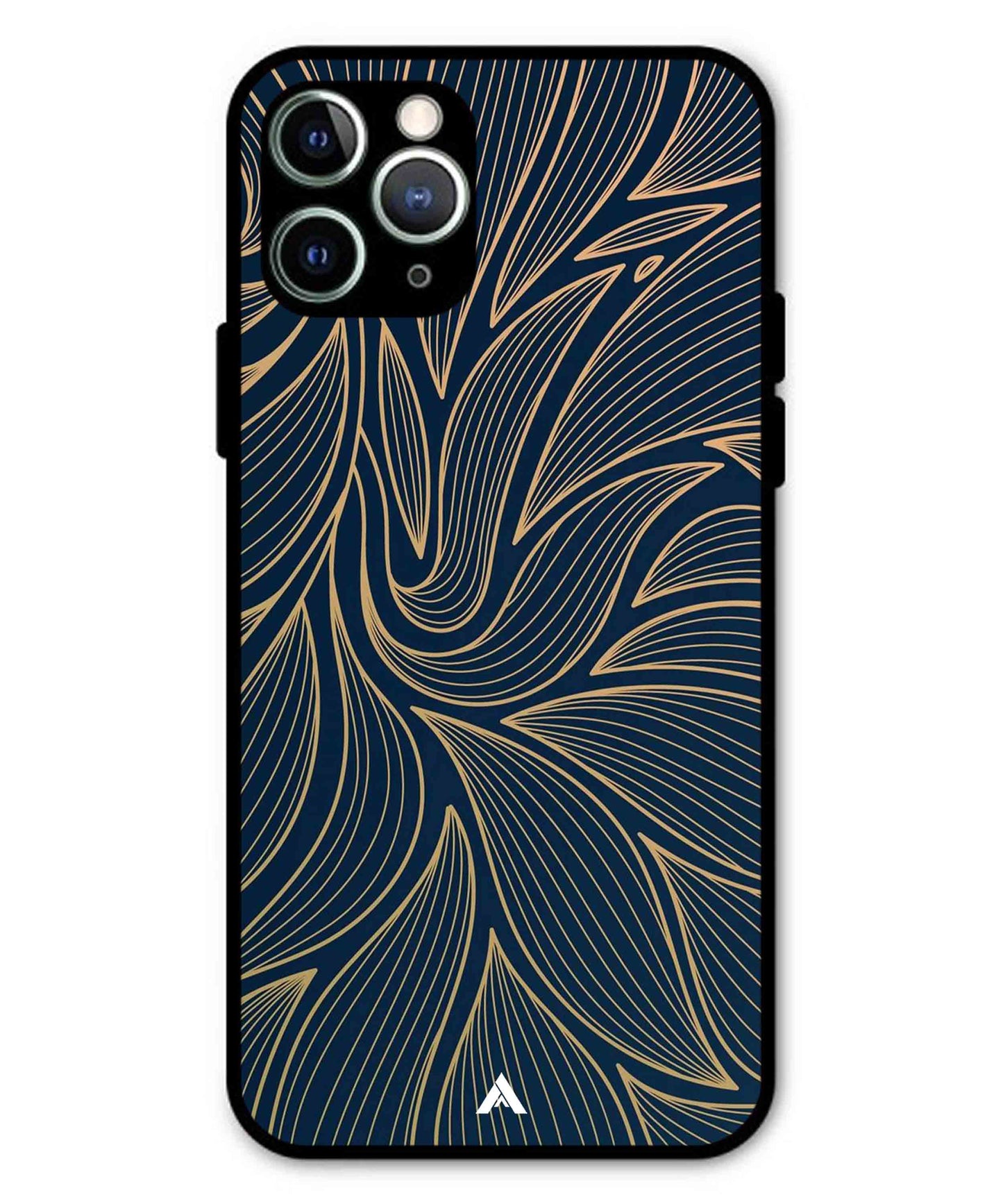 Stripe Pattern 18 Metal Back Cover Phone Case for iPhone 11 Pro Max