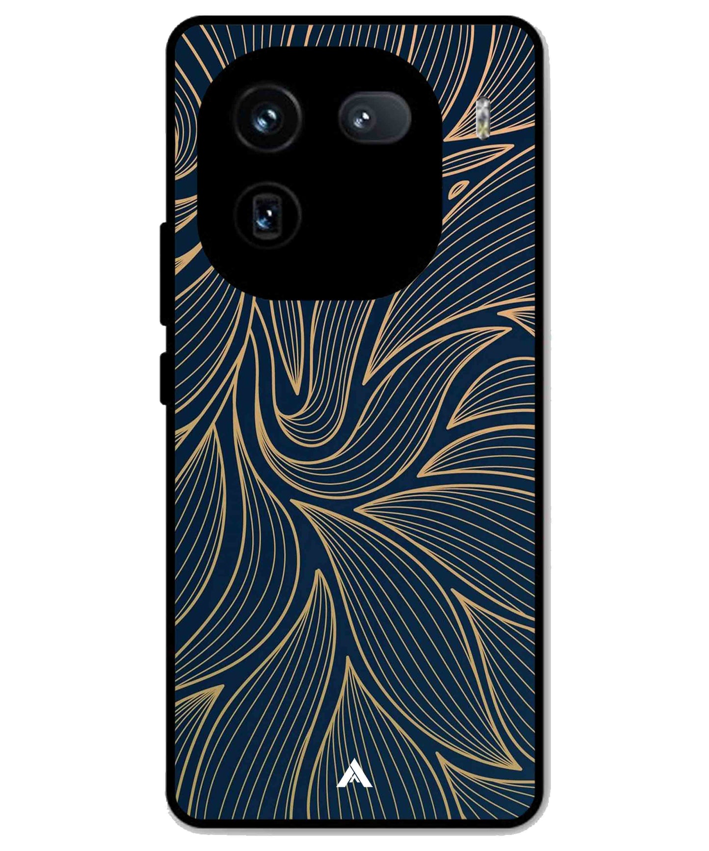 Stripe Pattern 18 Metal Back Cover Phone Case for iQOO 12